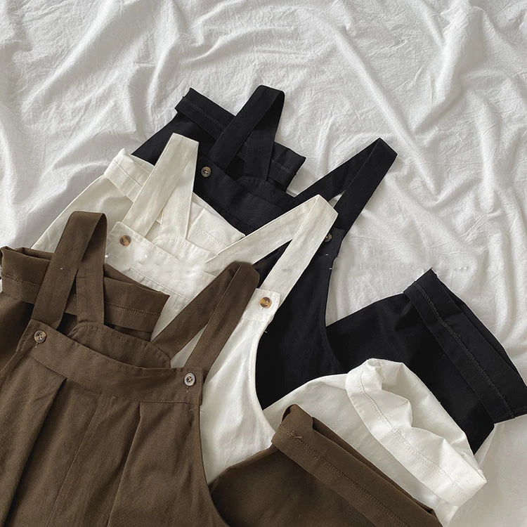 Женские Свободные Комбинезоны на бретельках хлопковый комбинезон свободные