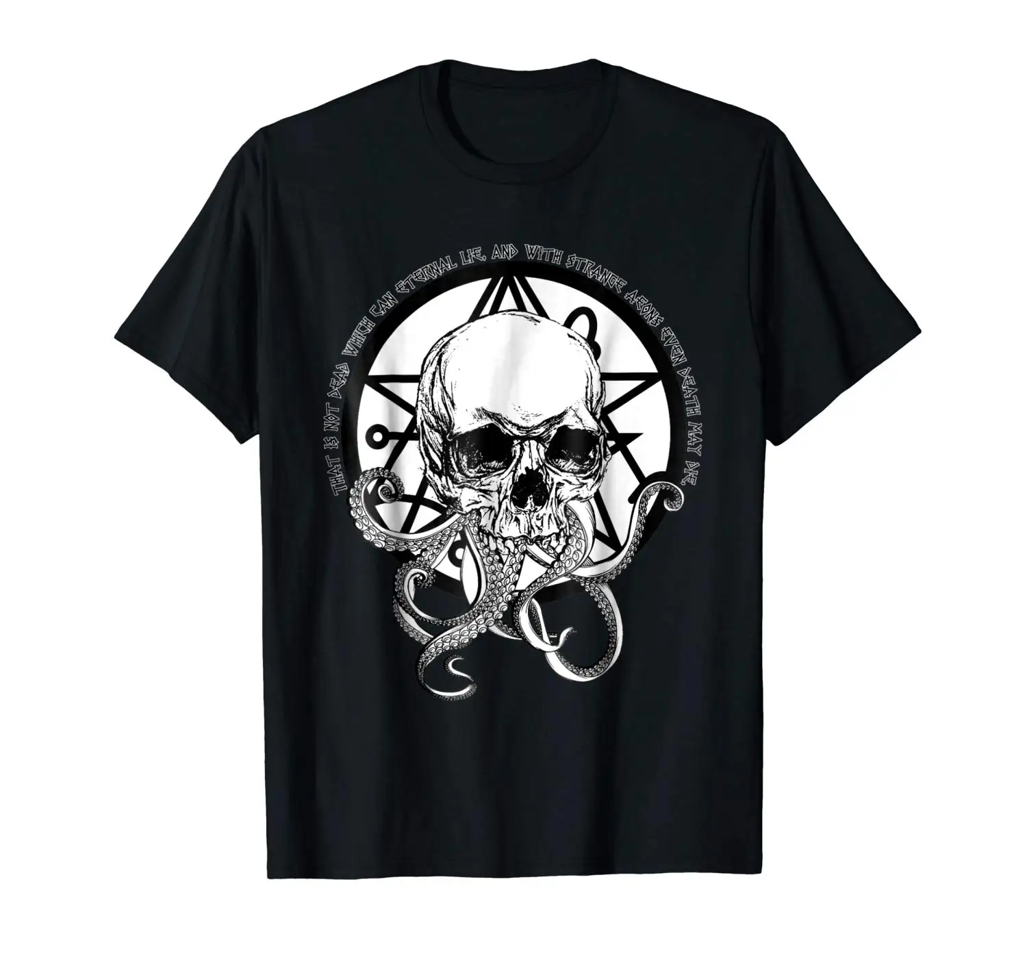 2019 модная футболка 100% хлопок CTHULHU череп щупальца Футболка w Некрономикон