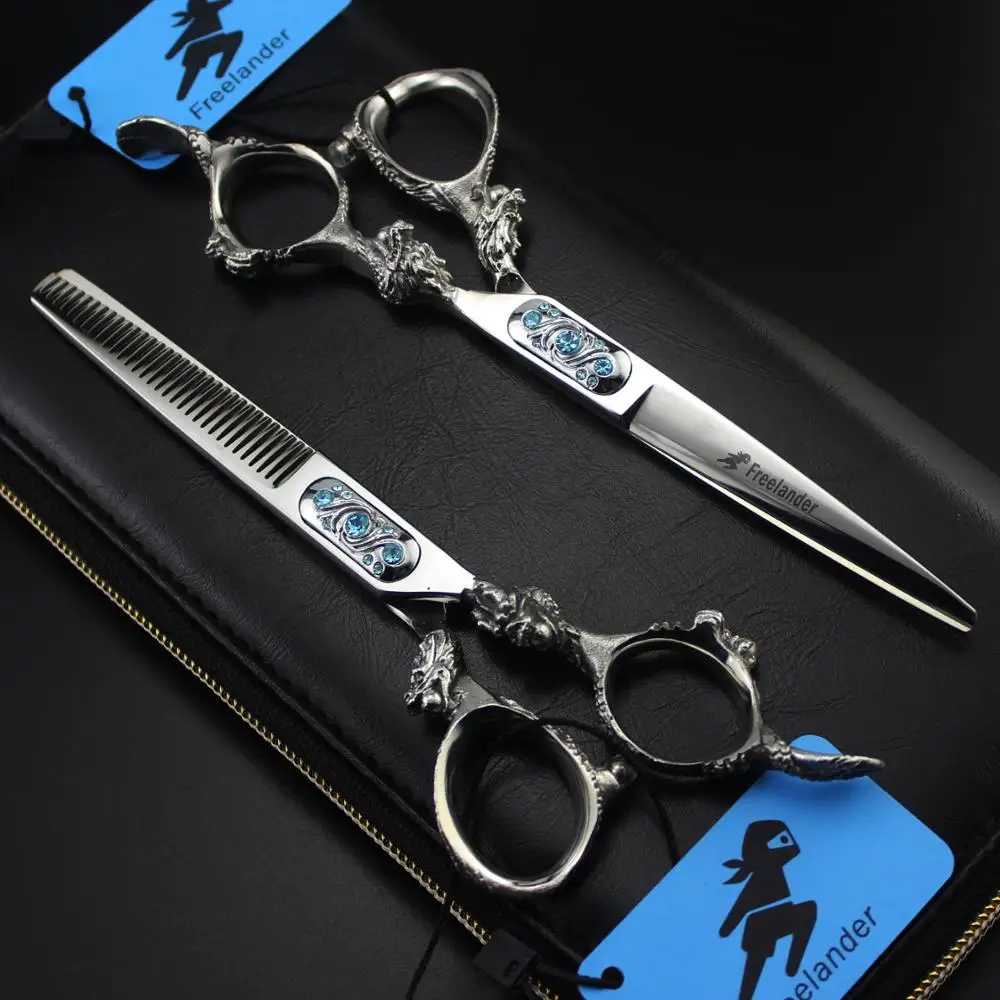 6.0 Hot Professional Hair Scissors High Quality Barber Hairdressing Tools Cutting Shears Sets Salon Haircut Kit | Красота и здоровье