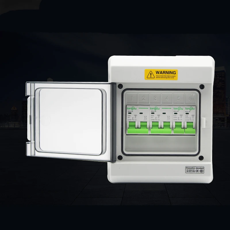 

NP Series Waterproof Distribution Air Switch Box 4/6/9/12/18/24 Ways Surface Installation Current Circuit Breaker Wiring Box