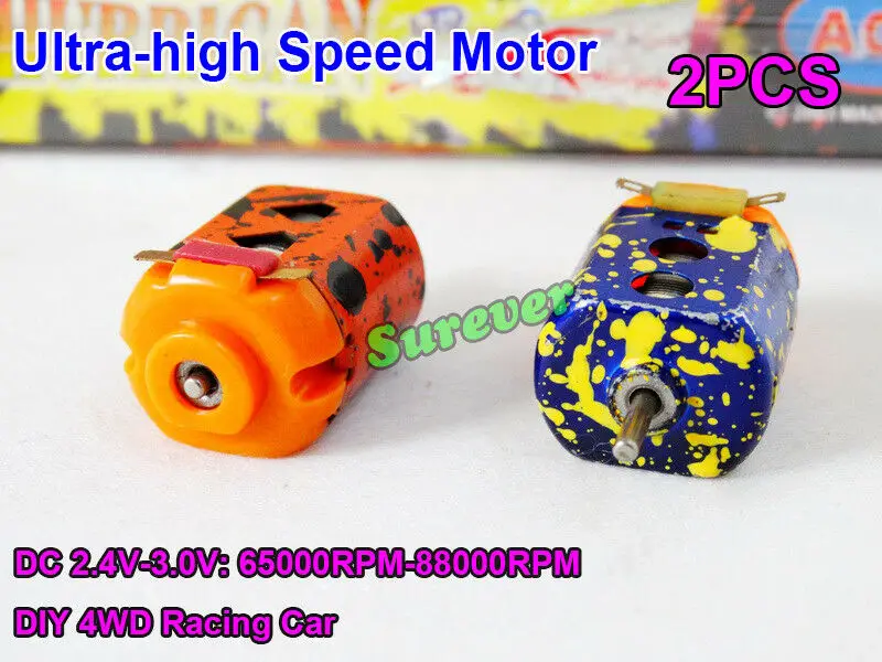 2 шт./пара мини 130 двигатель DC 4 3 в 60000 об/мин ультра высокая скорость DIY RC игрушка 4WD