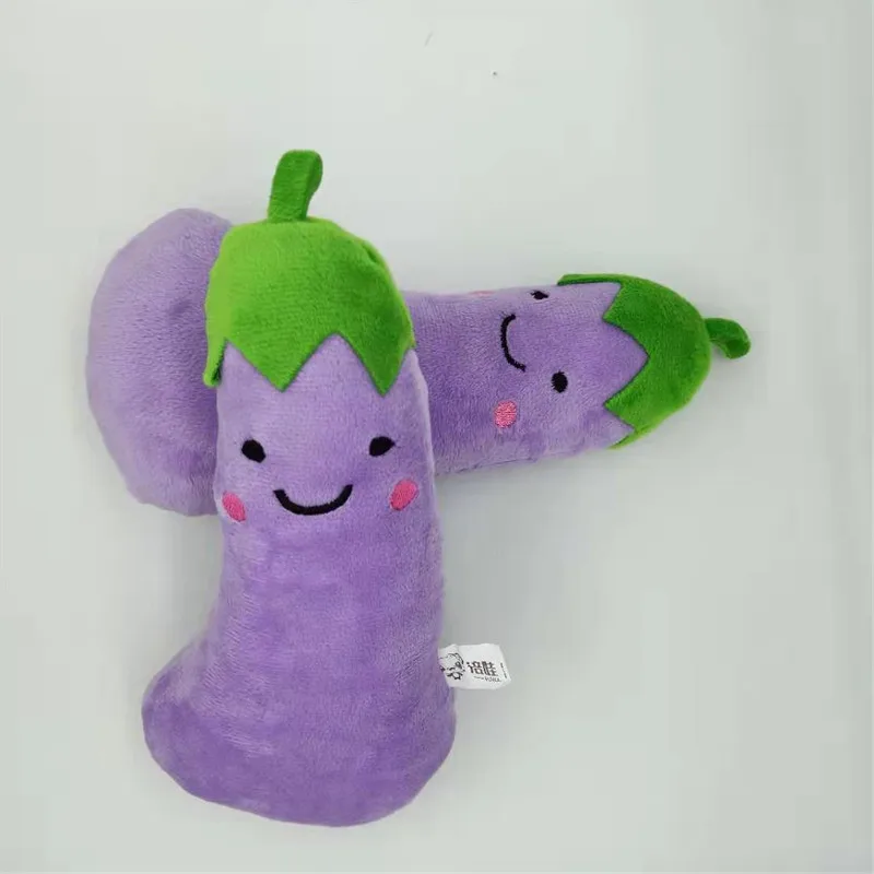

New 1PCS 21cm Simulation Eggplant Plush Toy PP Cotton Filled Simulation Vegetable Pendant Fun Hot Sale Cheap