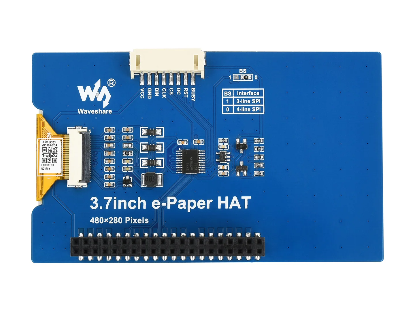 Экран E-Ink 3 7 дюйма для Raspberry Pi 480 × 280 пикселей черный/белый 4 серых весы интерфейс SPI
