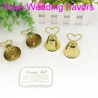 18pcslotfree shippingkissing bell goldsilver bell place card holderphoto holder wedding table decoration favors