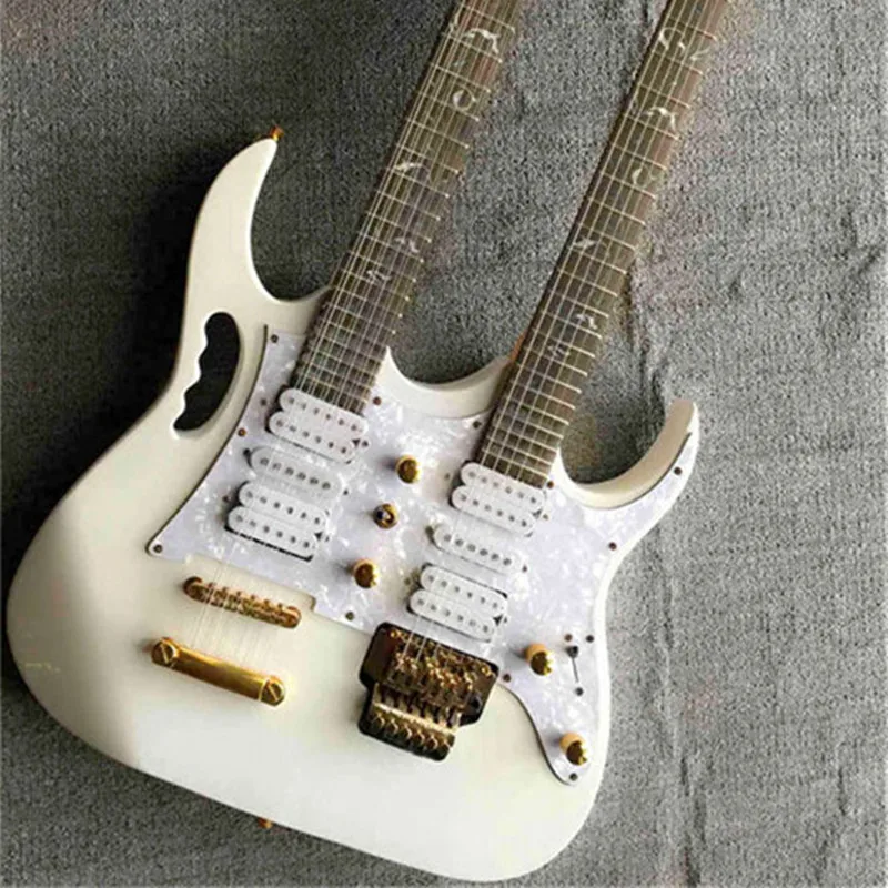 Двойной головкой электрогитара 12 струнная вы можете настроить цвет который вам