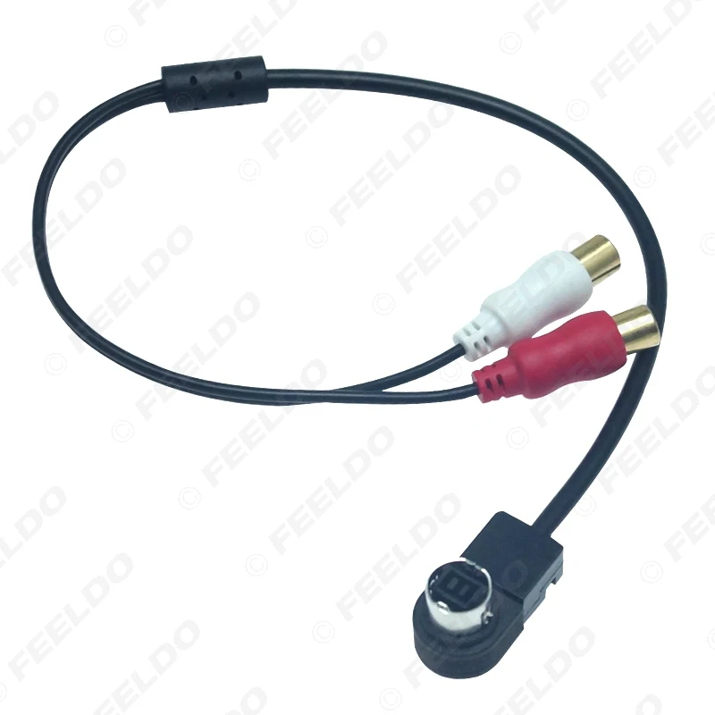 Автомагнитола FEELDO 2RCA-кабеля Aux-адаптер для Alpine KCA-121B JVC Ai-net проигрыватель 9887 105 117 9855