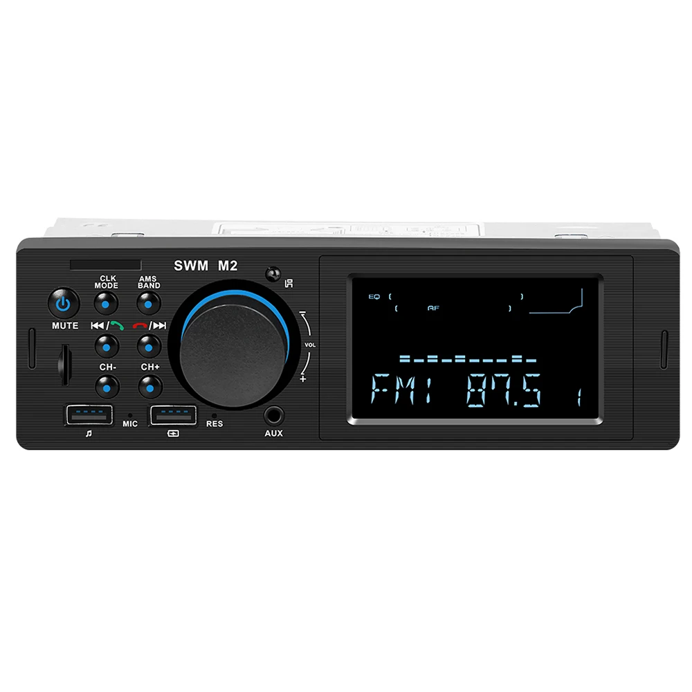 SWM M2 автомобильный аудио FM радио 60 Вт MP3 плеер Bluetooth стерео USB TF слот для карты 3 5 мм