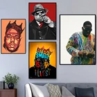 Бигги Мэлс, пресловутый B.I.G. Плакат и принты в стиле хип-хоп, портрет, музыкальный холст, Настенная картина, декор для гостиной