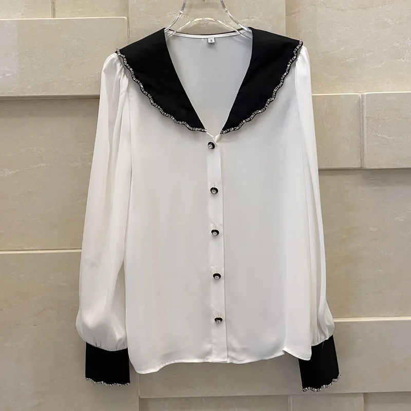 

Spring Designer Women's High Quality Beading Chiffon Shorts F020