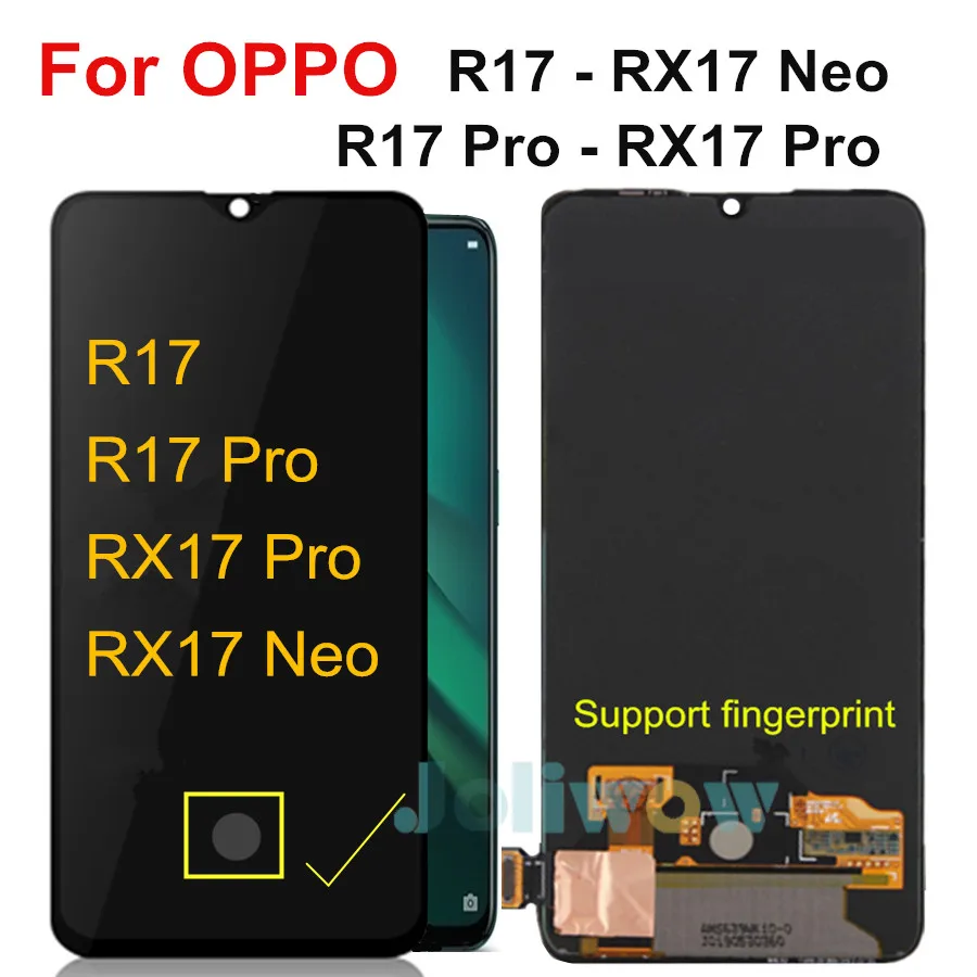100% протестированный рабочий OLED дисплей для OPPO R17 Pro ЖК экран RX17 Neo цифровой