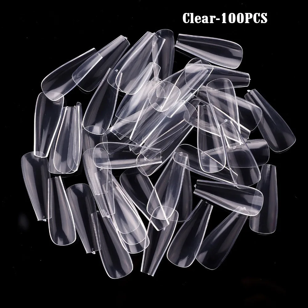 100 шт./пакет поддельные матовый лак для ногтей сплошной Цвет Маникюрный Набор