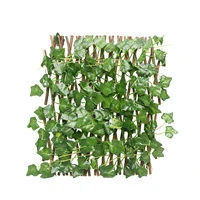 artificial plant retractable fence panel home decor greenery walls privacy screen outdoor indoor expanding trellis uv protection