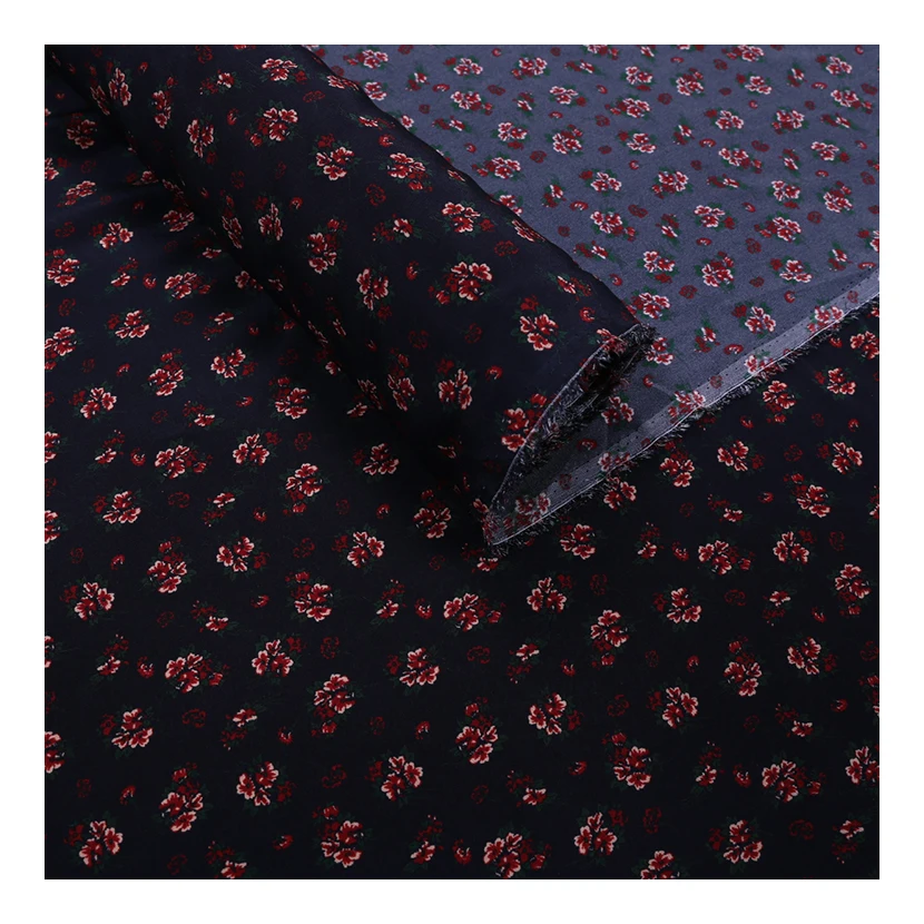 

Printed Silk Crepe De Chine Fabric Mulberry Silk Draping Breathable Comfortable Soft Dress Shirt Fabric Sewing Material Material