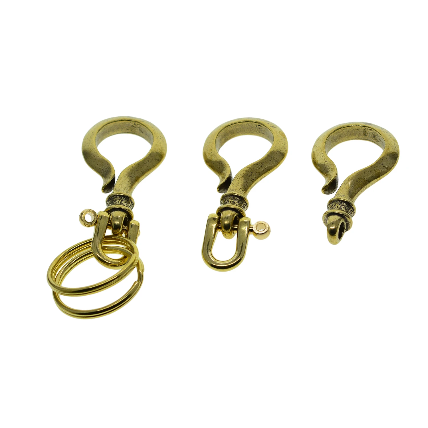 Ручной твердой латуни простота творческой вопросительного знака японский рыба