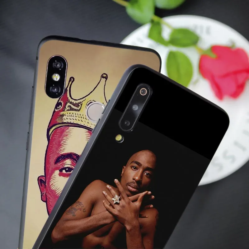 Tupac And Biggie for xiaomi mi 9 pro 9t se 8 pocophone f1 a3 mix 3 note 10 Soft Silicone Phone Case |