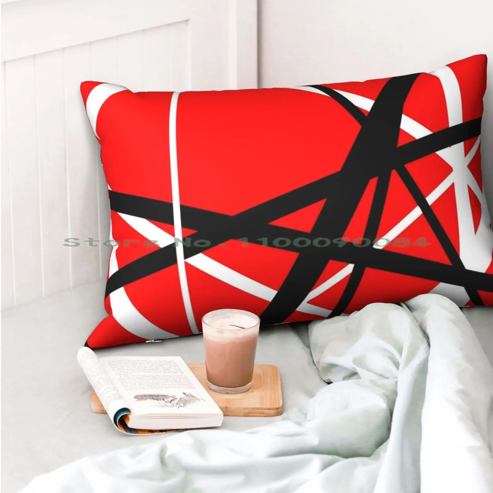 Подушка Frankenstrat чехол 20x30 50*75 диванная спальня в полоску музыкальный