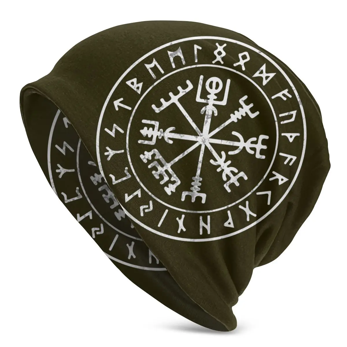 

Bonnet Hats summer Adult Men's Knit Hat Viking Compass Vikings caps Funny Unisex R339 Knitting Hat