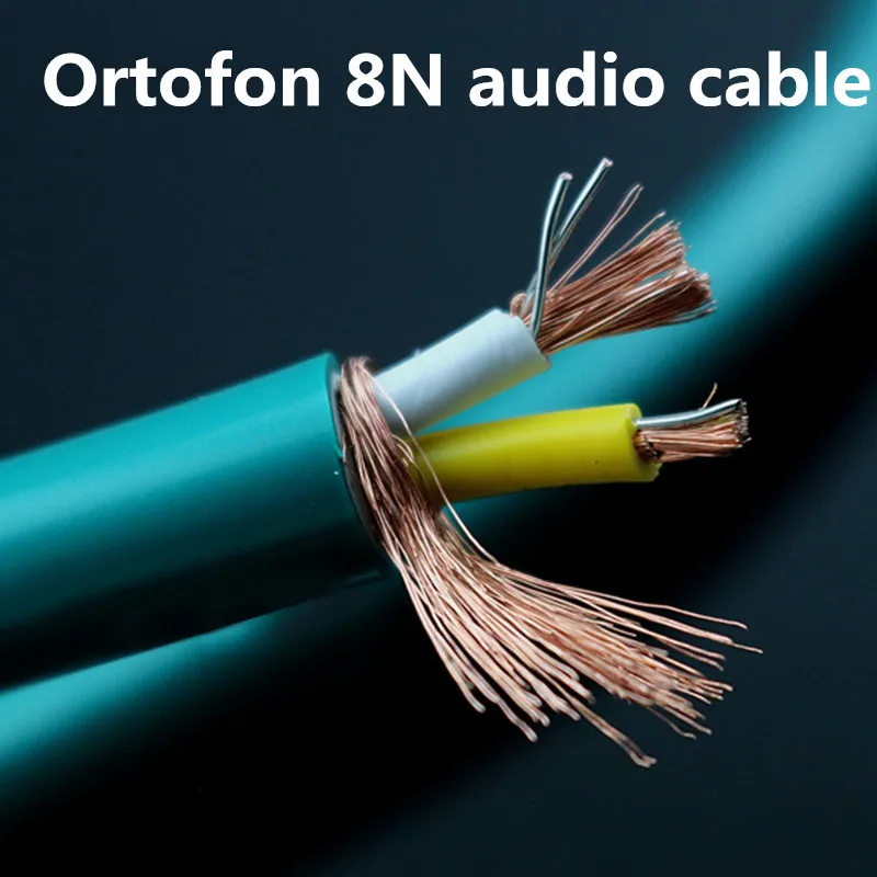 Однокристальный медный аудиокабель ортофон 8N аудиосигнальный кабель и
