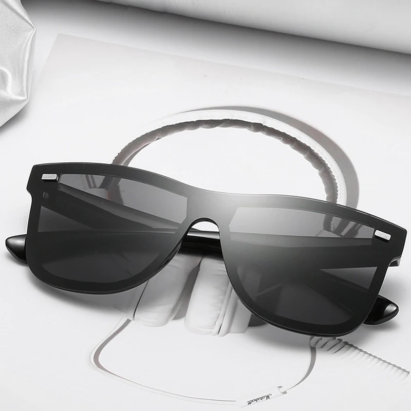 

Очки солнцезащитные женские/мужские без оправы, винтажные Роскошные брендовые квадратные очки, 2021