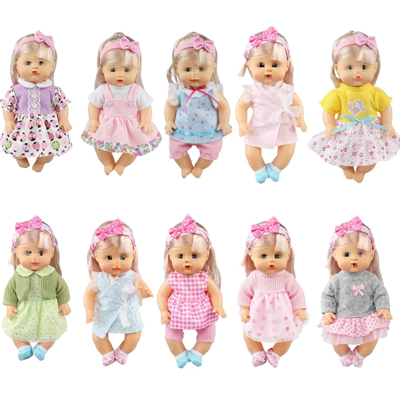 Hairdressing Tool Dolls Accessories Baby Born Dress 10 Style