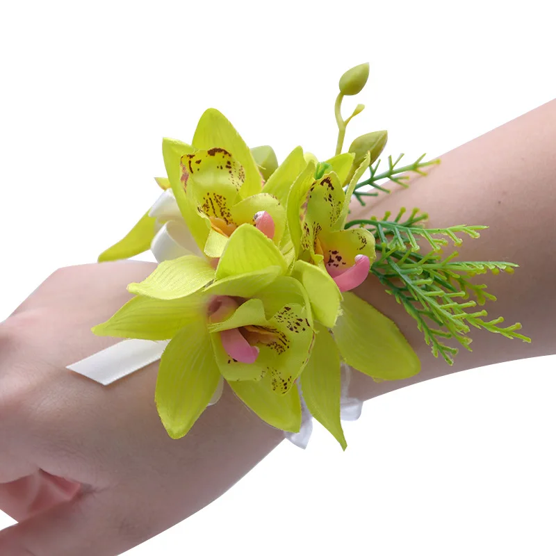 Искусственный цветок Cymbidium искусственные орхидеи элегантные свадебные
