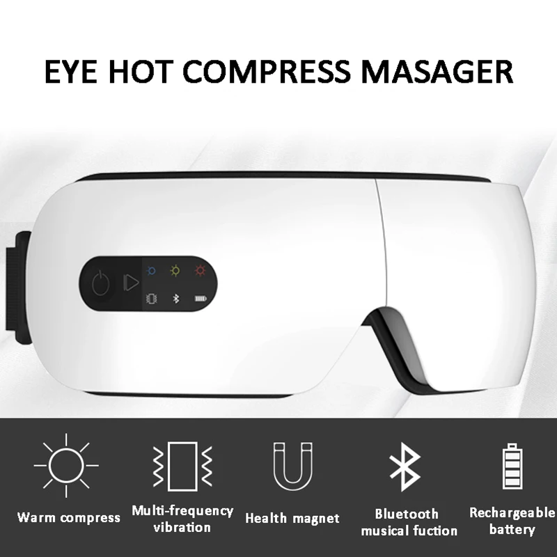 

4D Smart Airbag Vibration Eye Massager Electric Bluetooth Eye Care Protector Instrumen Relieves Fatigue And Dark Circles