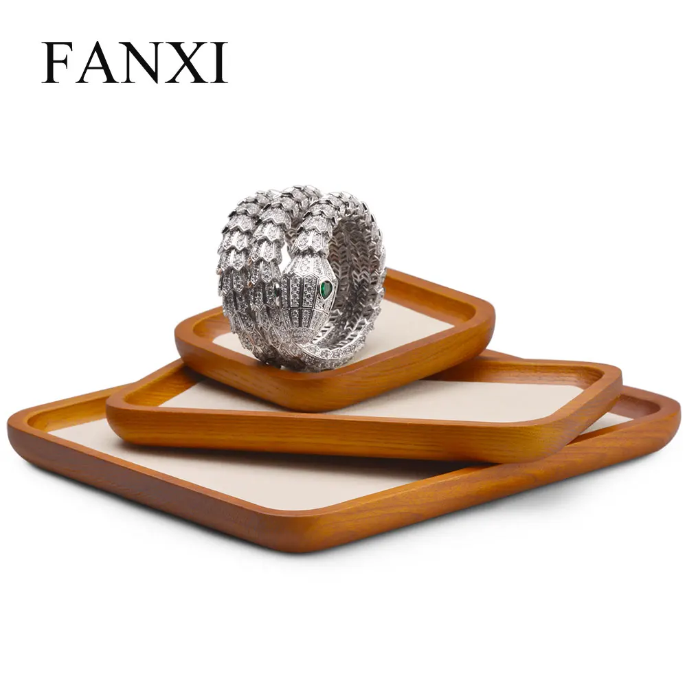 Oirlv поднос для демонстрации ювелирных изделий из массива дерева кольцо Ожерелье