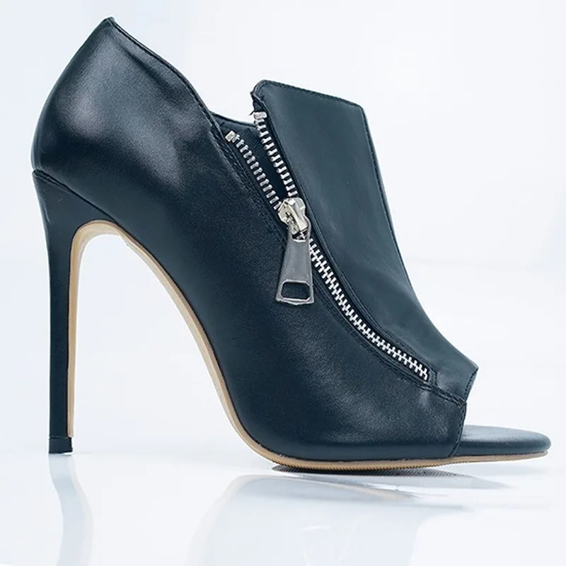 Женские туфли-лодочки на высоком тонком каблуке Mazefeng сандалии-гладиаторы молнии