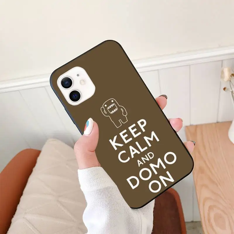 Милый чехол для телефона с героями мультфильмов Домо-кун iPhone 11 12 Mini 13 Pro XS Max X 8 7 6s
