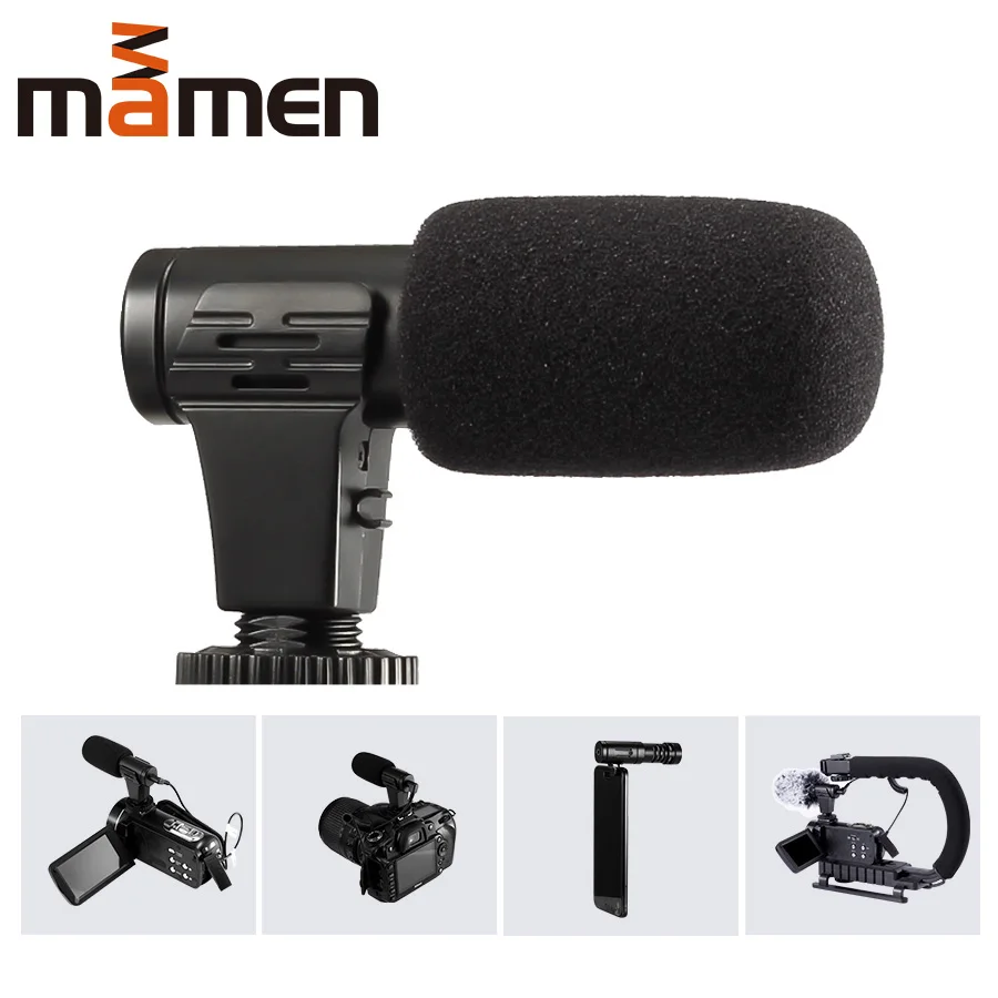 Микрофон MAMEN с разъемом 3 5 мм для камеры конденсаторный микрофон записи