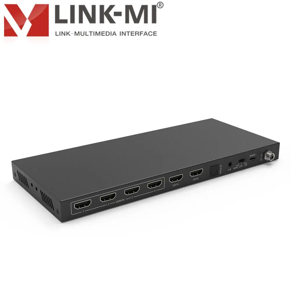 LINK MI LM MX42B 4K2K 4x2 HDMI 2 0 матричный коммутатор с аудио экстрактом/шкалой/ARC/EDID