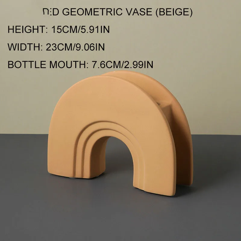 

Nordic Creative Ceramics Geometric Arrangement of Flowers Vase of Stay at Desktop Dry Container Flower vase Home Decoration gift