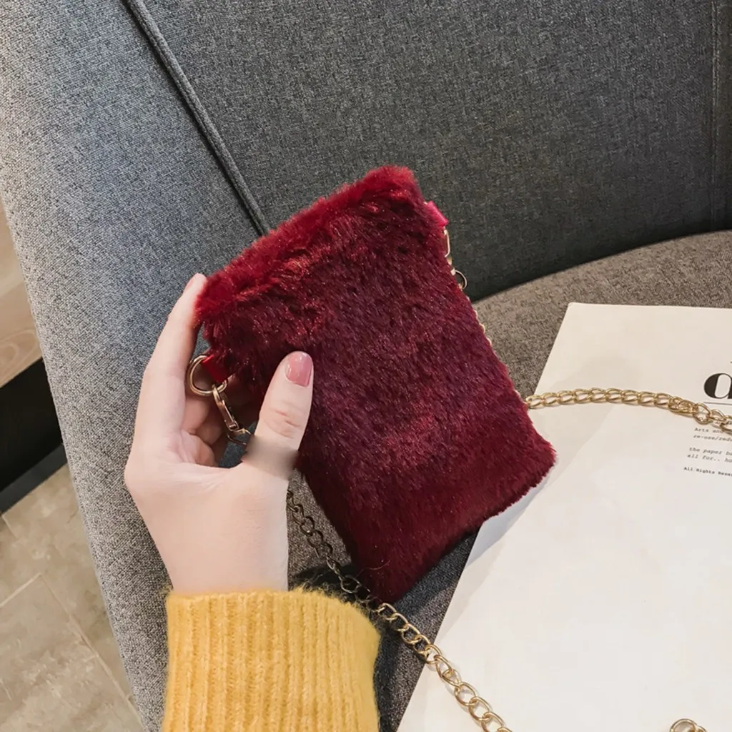 Женская элегантная мини-сумка через плечо для помады женские модные однотонные