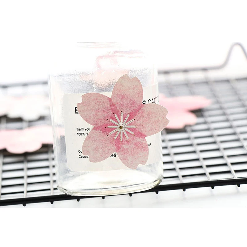 5 шт./лот серия романтичных цветов вишни декоративные наклейки клейкие DIY