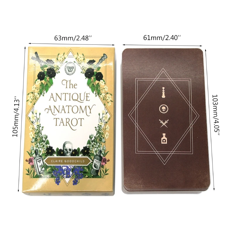 

The Antique Anatomy Tarots 78-Card Deck Full English Oracle Cards Divination Fate Family Party Board Game