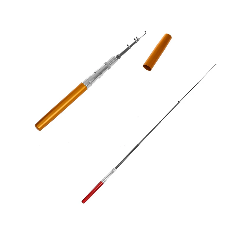 2 комплекта телескопическая удочка форма ручки Портативный 1 м + катушка ниток