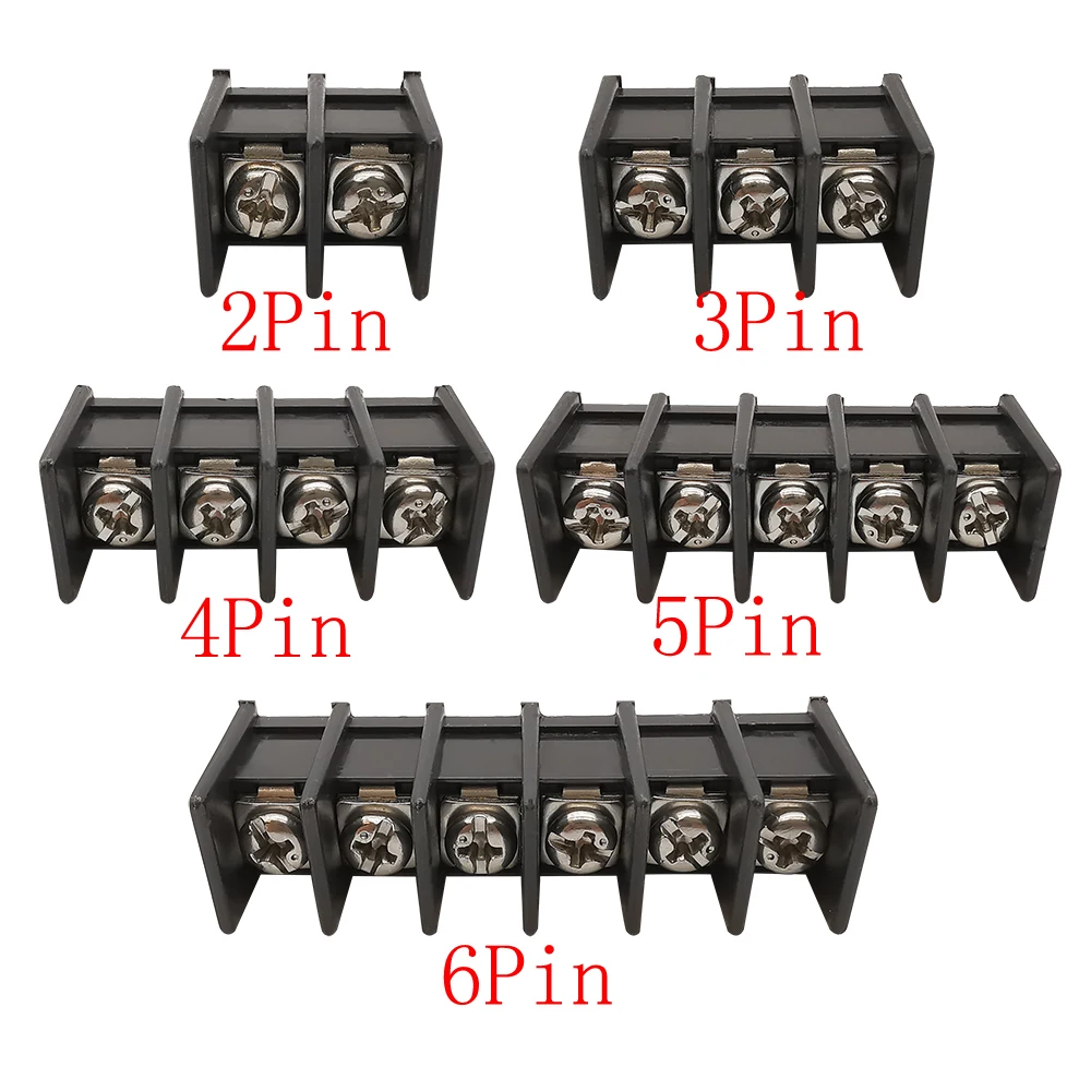 Черные клеммы KF45 9 5 мм 2/3/4/5/6 Pin PCB Винтовые блоки коннектор шаг барьерные разъемы