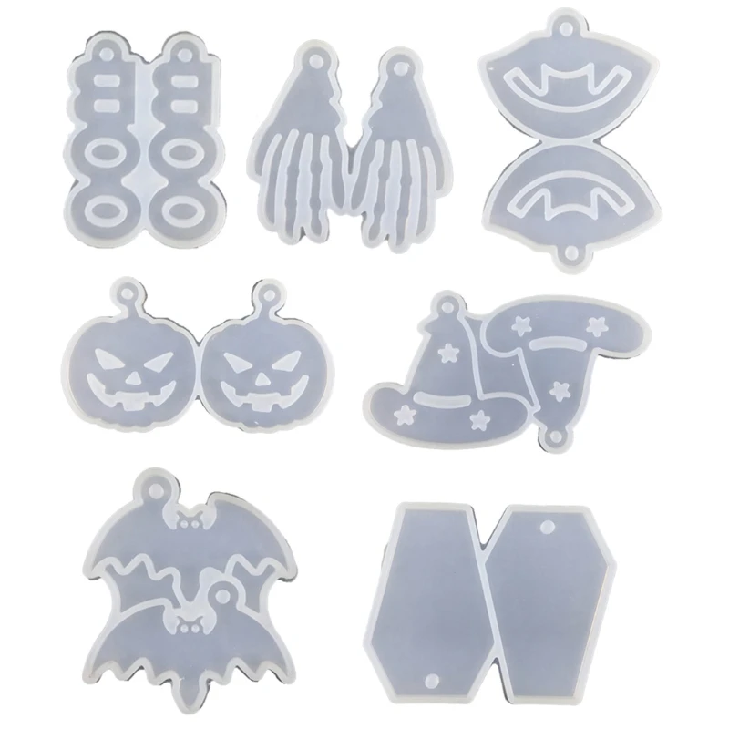 

Halloween Earrings Combination Earrings Mold Halloween Pumpkin Silicone Mold Home Decoration Mold Suitable for Women