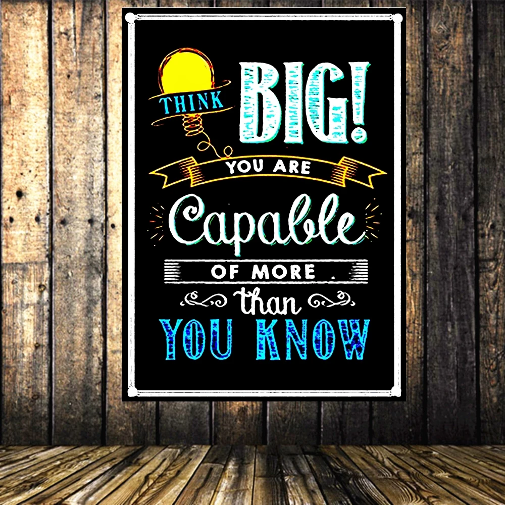 Мотивационные плакаты флаг баннер для классной комнаты и офиса украшения