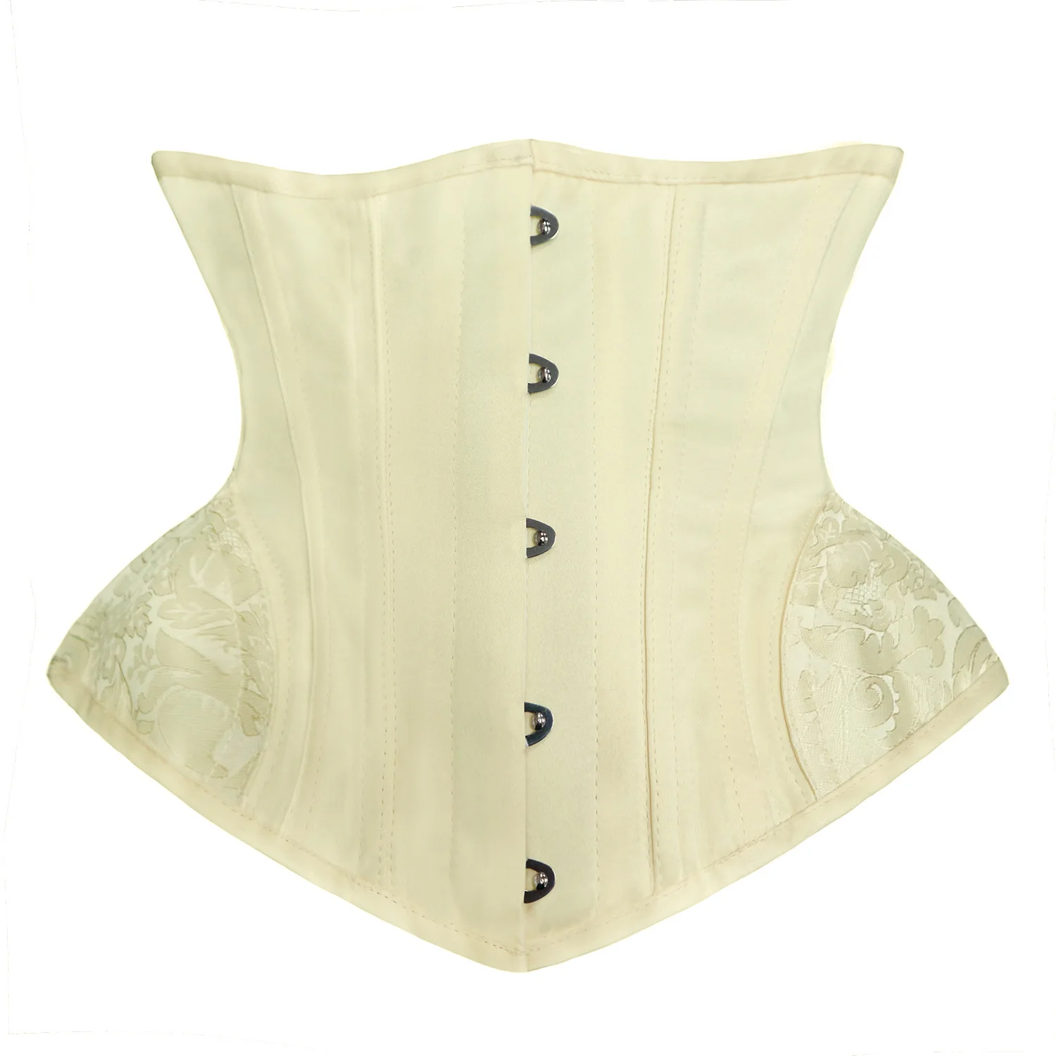 Hourglass Corset Women Outfit Bustier Steel Boned Hip Cover Gorset Gothic Jacquard Korse Underbust Corselet Waist Slimming Belts
