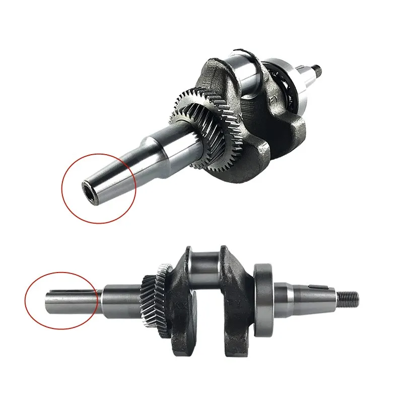 188F 190F GX390 GX420 Crankshaft For 188 190 5-8KW Gasoline generator accessories (conical degree OR Flat key)