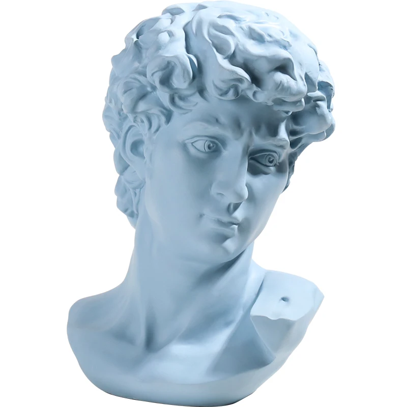 Всемирно известная статуя штукатурки Ретро Смола скульптура эскиз модель Давида