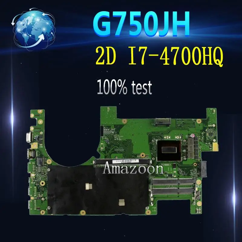 Материнская плата для ноутбука Amazoon G750JH For Asus G750JW G750JX G750J G750 тестовая оригинальная