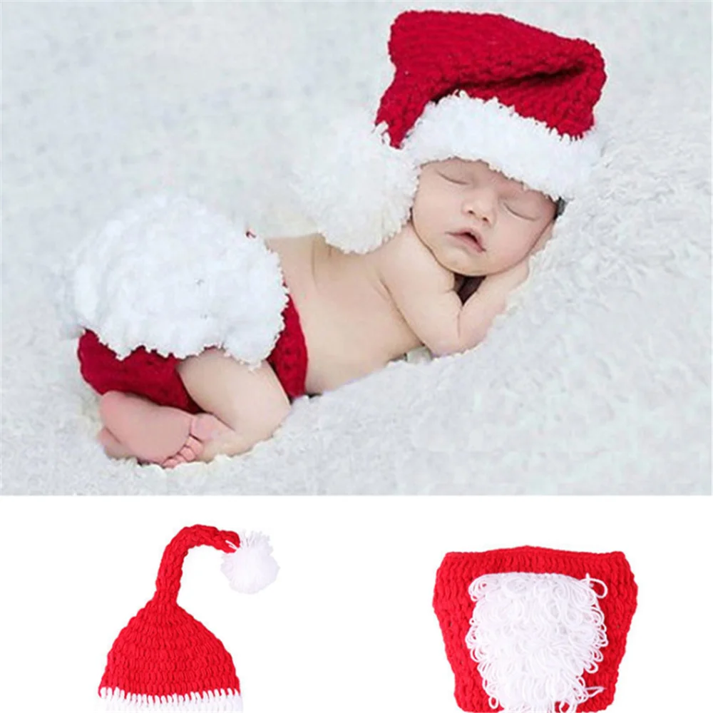 Детский комплект для девочек Рождественский реквизит фотосессии новорожденных