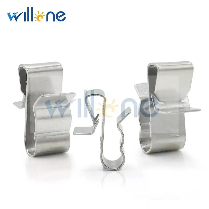 Willone 50 шт./лот 1,5 мм-2,0 мм x 4 мм 304 материал Зажимы для кабелей фотоэлектрических установок зажимы для кабелей солнечных батарей крепеж на приборную панель солнечной системы