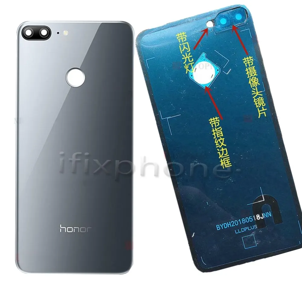 Оригинальная Крышка батарейного отсека для Huawei Honor 9 задняя крышка корпуса Lite