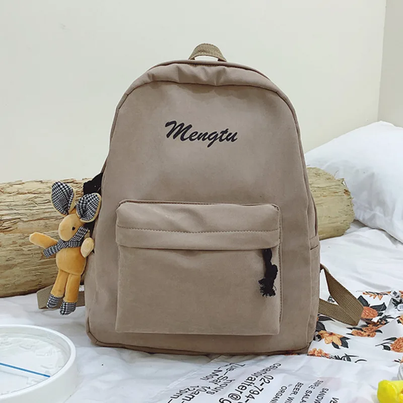 

Female Letter School Bag For Teenage Girl 2020 Nylon Travel Backpack Women Mochilas Sac A Dos Ladie Laptop Rucksack Men Bag Pack