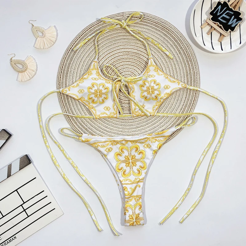 Женские 2021 Бразильский бикини сексуальный купальный костюм для женщин на