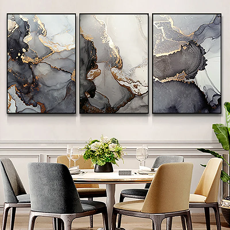 

Simple Abstract Golden Luxury Canvas Painting Modern Home Decoration Wall Art Poster Living Room Exhibition Hall Hang-Painting