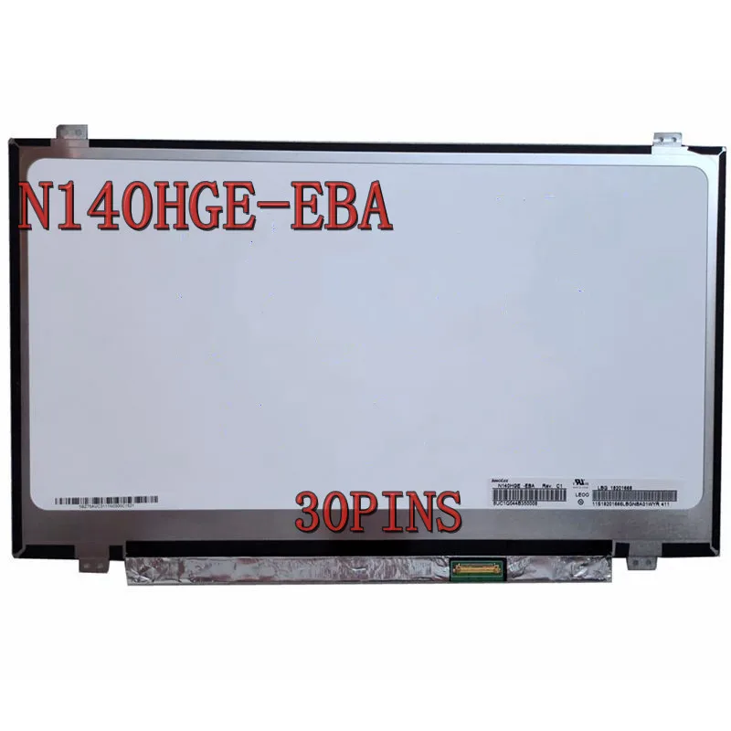 N140HGE-EBAfit N140HGE-EA1 30pins 14,0 ''Slim Laptop lcd screen matrix FHD 1920*1080